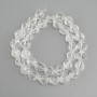 Mountain Crystal Beads Multifaceted 10x9mm, length 36cm