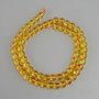 Citrine beads round smooth ball 6mm diameter+, length 38cm+