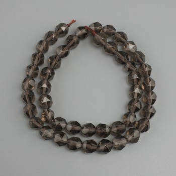 Smoky Quartz Faceted Beads, 8x7 mm, 5 mm+-, length 38 cm+-