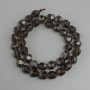 Smoky Topaz Beads, faceted, 10x9mm, length 37cm