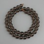 Smoky Topaz Beads smooth round 8.5mm, thread 38cm