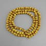 Beads Yellow Tiger's Eye (piece) smooth globe, diameter 8mm±, length 80cm± on thread