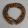 Tiger’s Eye Beads (single) smooth round bead, diameter 8mm±, thread length 80cm±