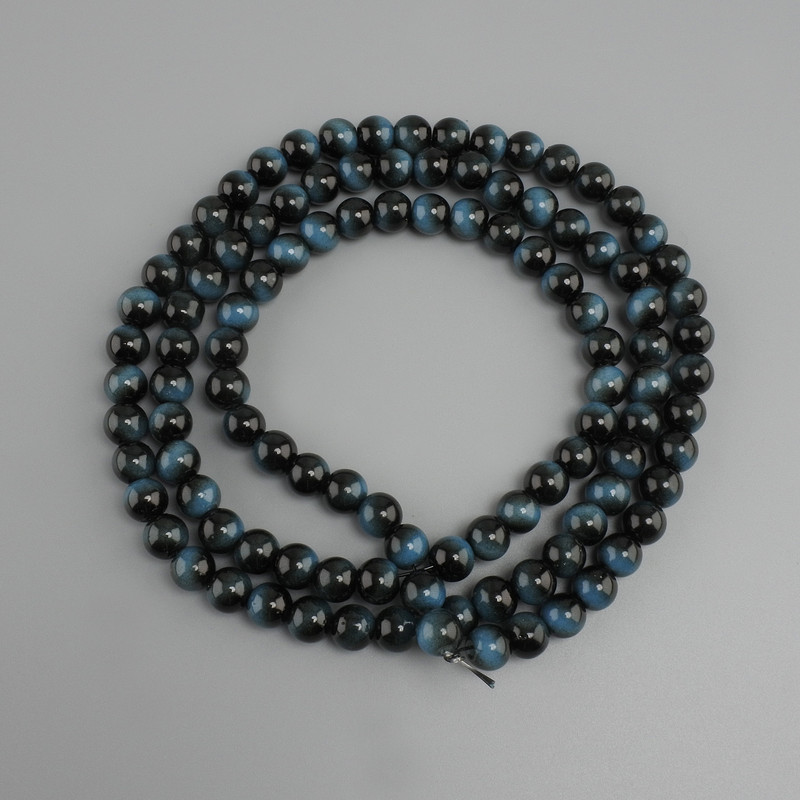 Tiger's Eye Beads (per piece) Smooth Round 8mm Diameter, 80cm Length on Thread
