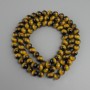 Tiger's Eye Beads (individual) smooth sphere, diameter 10mm±, length 80cm± on monofilament