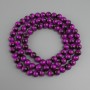 Pink Tiger's Eye Beads (each) Smooth Round Bead, 10mm diameter, 80cm length, on fishing line