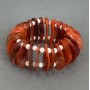 Bracelet Pearlized Shell, length 18cm ± stretch