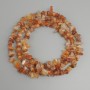 Carnelian Chip Beads, 6-14×4-6 mm, 5 mm+-, 78 mm+ length on thread
