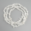 White Quartz Nugget Beads, 5–13×4–7 mm, length 78 cm on thread