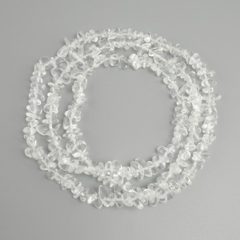 Beads Mountain Crystal Chip, diameter 7-15×3-6mm+-, thread length 78cm+-