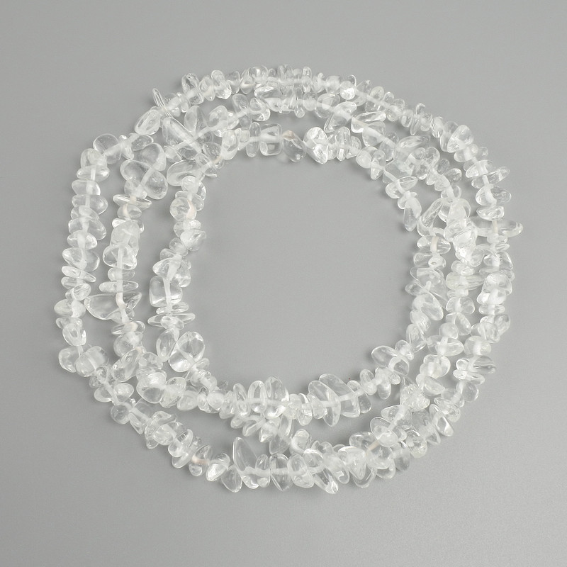 Beads Mountain Crystal Chip, diameter 7-15×3-6mm+-, thread length 78cm+-