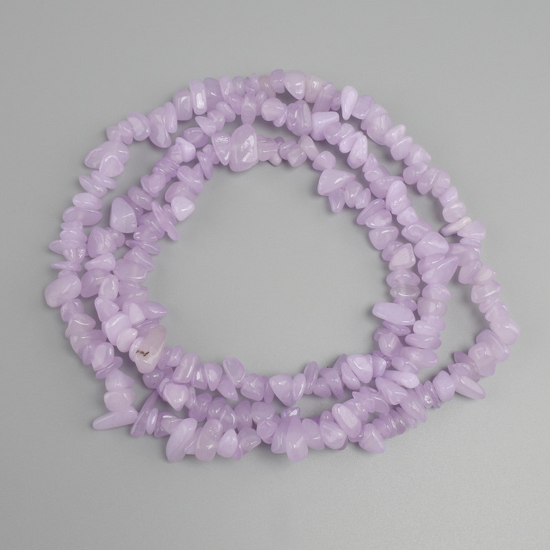 Amethyst Beads Chip, diameter 6-12×2-7mm+-, thread length 78cm+-