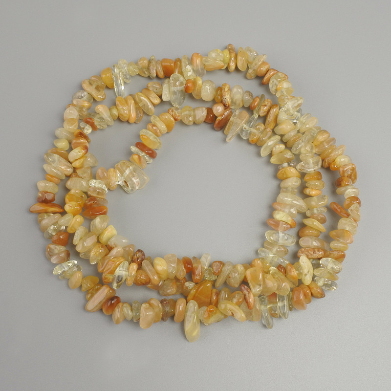 Agate chip beads, diameter 6-12×2-6mm+-, thread length 76cm+-