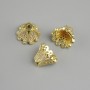 Price per 1 pc. End cap finding, diameter 12x8mm±, hole diameter about 1.3mm±, gold colour of metal