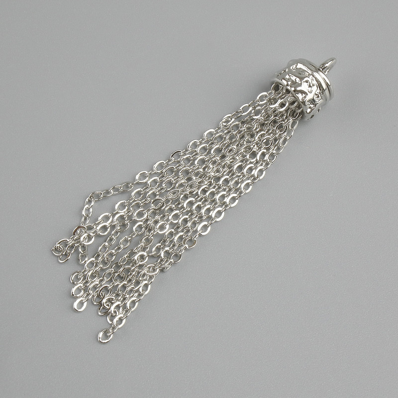 Price per 1 piece. Pendant Chain Silver-coloured metal, diameter 8mm±, length 50mm±