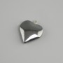 Hematite Heart Pendant, 20x20mm diameter+