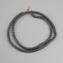 Hematite Rondelle Beads, 4x2 mm, 40 cm chain