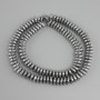Hematite Rondelle Beads, 8x3mm ± diameter, colour silver, length 40cm+