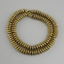 Hematite Rondelle Beads, 8x3mm ± diameter, gold colour, 40cm length