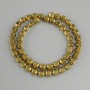 Hematite Beads Multifaceted 8x6 mm, 5 mm+- Gold Colour, 40 cm+ Length