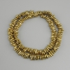 Hematite Beads Gold Chip, 7-9×2-3mm, Length 40cm