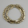 Hematite Beads Gold-light hue, 7-9×3-4, 5mm+-, length 38cm+-