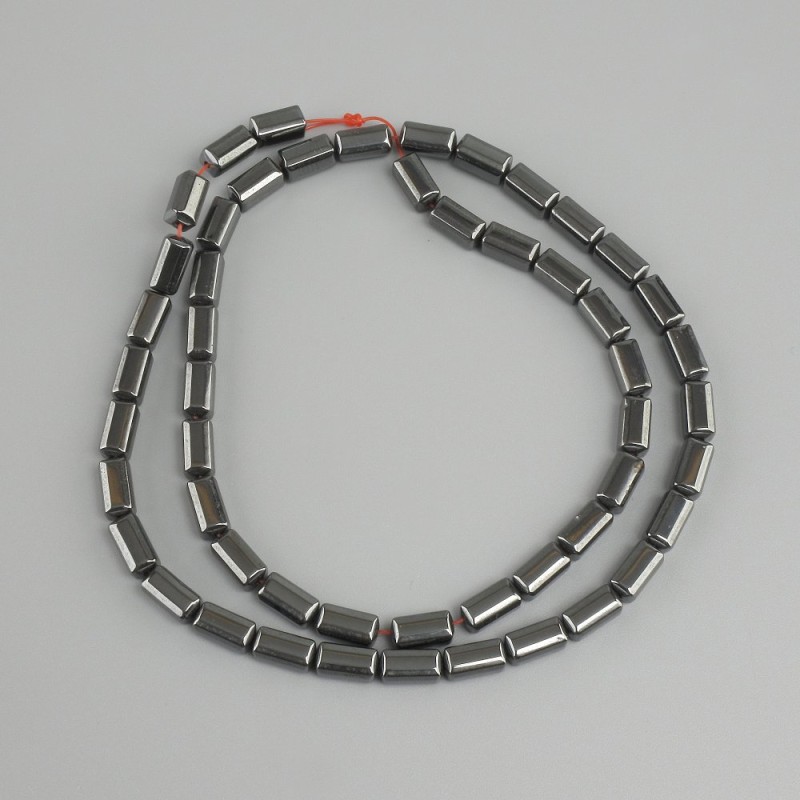 Hematite Beads Rectangle, 8×4mm, length 40m+