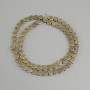 Hematite Beads Leaf Shape, Ø 6mm±, length 40cm±, colour light gold