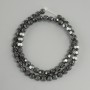 Hematite faceted round beads 6mm, 39cm on thread