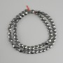 Hematite Beads Coin Shaped, 6mm diameter, 41cm length on a thread