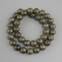 Pyrite Beads Smooth Sphere 10.5 mm, 38 cm length