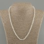 Adularia Bead Necklace faceted cube, 4x4mm diameter, length 50cm +- with clasp