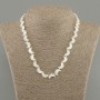 Mother-of-pearl Moon Necklace, 12×9 mm capsules, length 45 cm ± with clasp