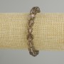 Bracelet Smoky Topaz multifaceted, diameter 9x9mm, length 18cm, stretchy
