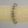 Pyrite Bracelet Multifold Facets, 8x7mm, Stretch, 18cm