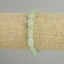 Jadeite Bead Bracelet, 12.5×8mm, adjustable 18cm stretch