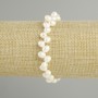 Bracelet Freshwater Pearls, diameter 6-7×5mm ±, length 18cm ±, stretch