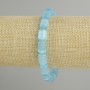 Bracelet Blue Cat's Eye Cylinder, diameter 11x8mm +-, length 18cm +-, stretch