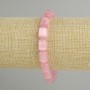 Rose Quartz Cat's Eye Cylinder Bracelet, diameter 11×7, 5mm±, length 18cm±, stretch