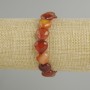 Bracelet Agate Heart, 12mm± beads, length 18cm± stretchy