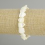 Bracelet, Mother-of-Pewter nacre bead, diameter 9-12x11-13mm +-, length 18cm +-, stretch