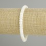 Bracelet, Mother-of-Pearl Rondelle, diameter 6x4mm, length 18cm, stretch
