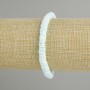 Bracelet made from unrefined shell Scarabka rondelle, diameter 6x1.5-2mm, length 18cm, stretch