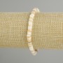 Bracelet with Scarole shell Scarface rondelle, diameter 5x1.5-2mm, length 18cm ± Stretch