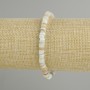 Bracelet with shell Scarface rondelle, diameter 5x1, 5-2mm+-, length 18cm+-, stretch