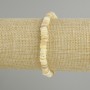 Bracelet with scallop shell Scarface rondel, diameter 6×1.5mm ±, length 18cm ± stretch
