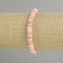 Bracelet with Cowrie Shells Skarfaker rondelle, diameter 6×1.5–2 mm, stretchy 18 cm long ±