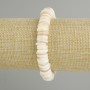 Bracelet with shell Scarface rondelle, diameter 10×2mm+-, length 18cm+- stretch