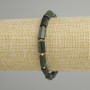 Emerald Cabochon Bracelet, 10–11×6 mm, stretch length 18 cm ±
