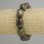 Jasper Bracelet Dragon's Blood Dravite Beads, 18x12-14mm, 18cm Stretch